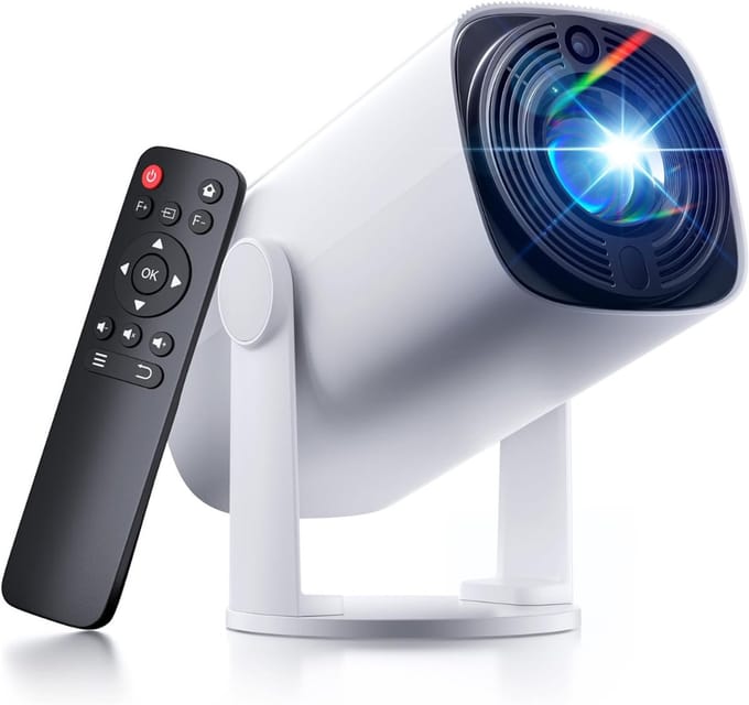 MMP® Draagbare beamer - Beamer - Projector - Mini Beamer - Wit - 20cm x 11cm x 11cm