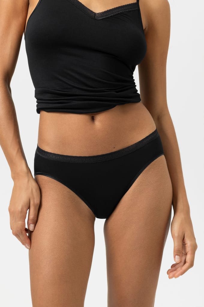 Slip Serie Modal Lace Zwart