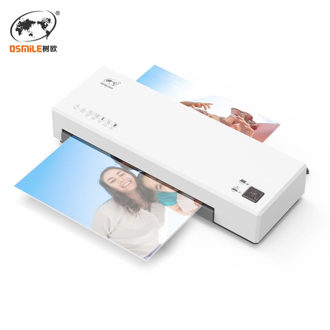 OSMILE – ensemble de machines à plastifier de bureau, format A4, système de stratification à chaud et à froid, à 2 rouleaux, 9 pouces maximum EU Plug