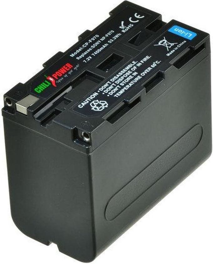 ChiliPower NP-F970 accu voor Sony - 7400mAh