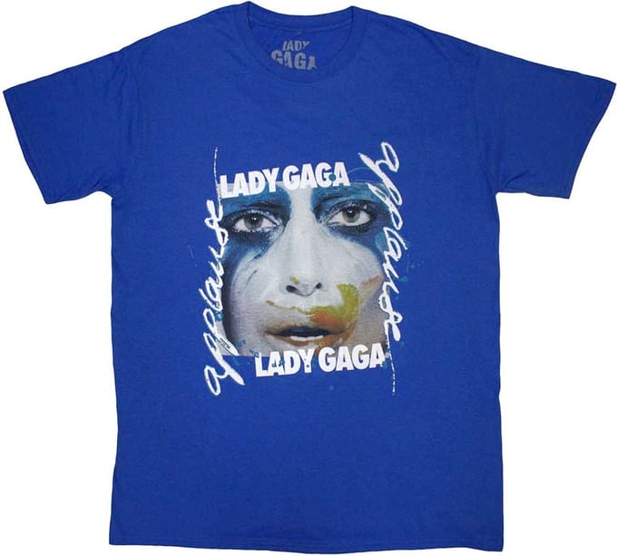 Lady Gaga - Artpop Facepaint Heren T-shirt - S - Blauw