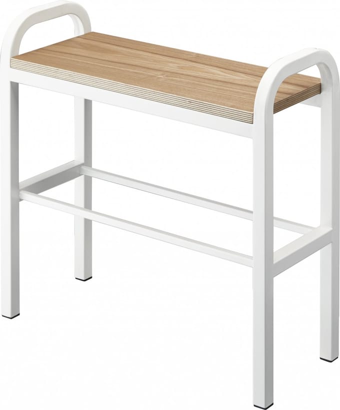 Yamazaki Schoenenrek met Houten Plank - Tower - Wit