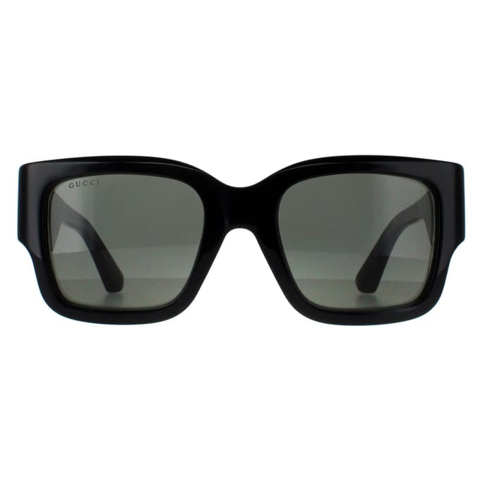 Gucci Vierkant Vrouwen Zwart met Havana Grijs GG1663S