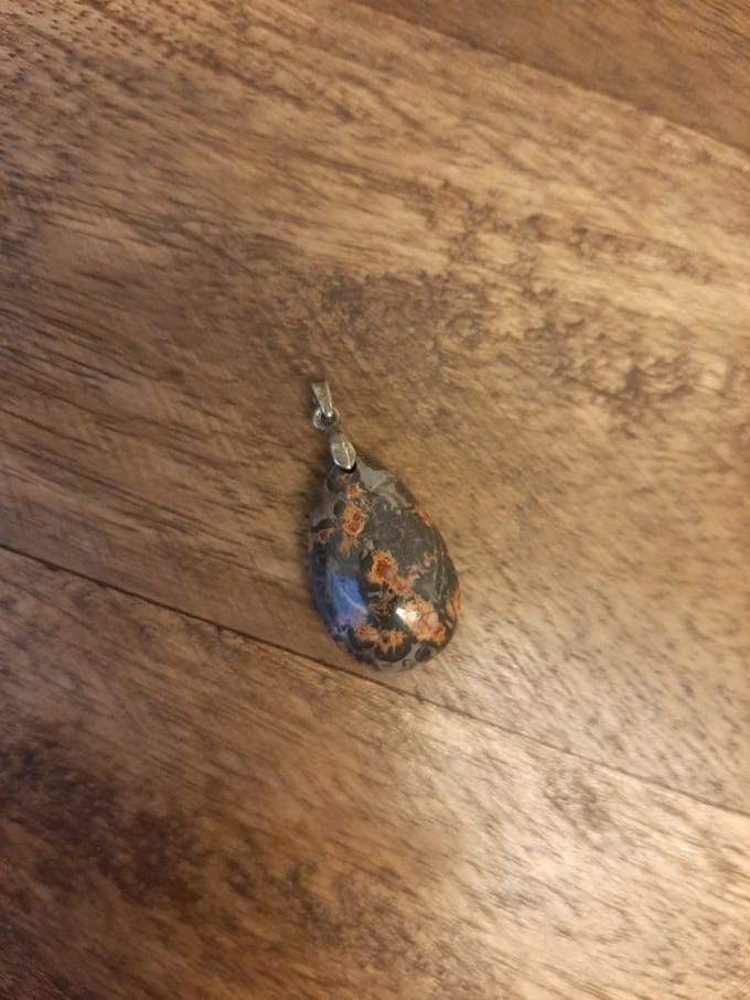 The drop of Jaspis luipaard - hanger