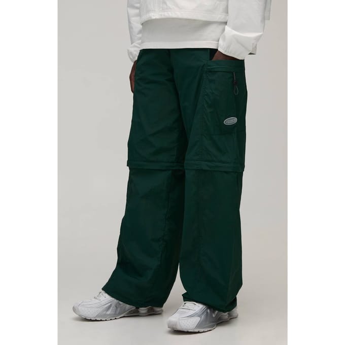 Baggy Fit Afritssluiting Cargo Utility Trainingsbroek | Forest | Size Medium