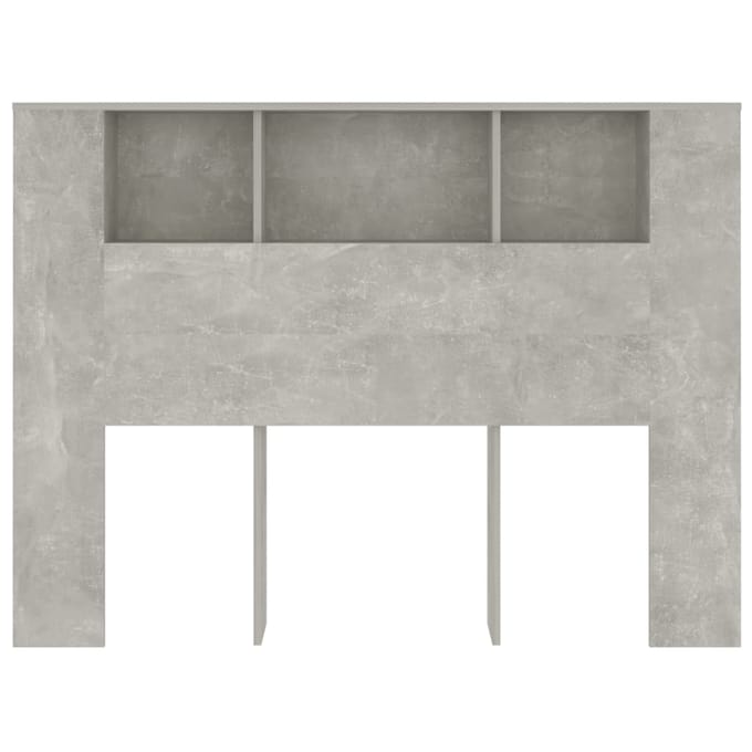 vidaXL - Hoofdbordkast - 140x18,5x104,5 - cm - betongrijs
