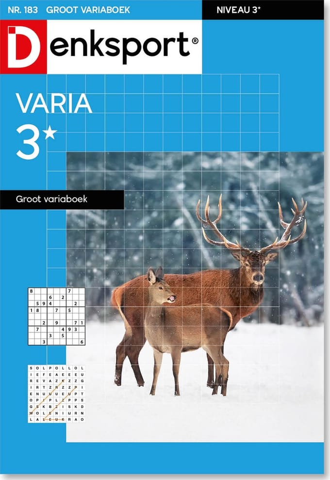 Denksport Puzzelboek Varia 3* groot variaboek, editie 183
