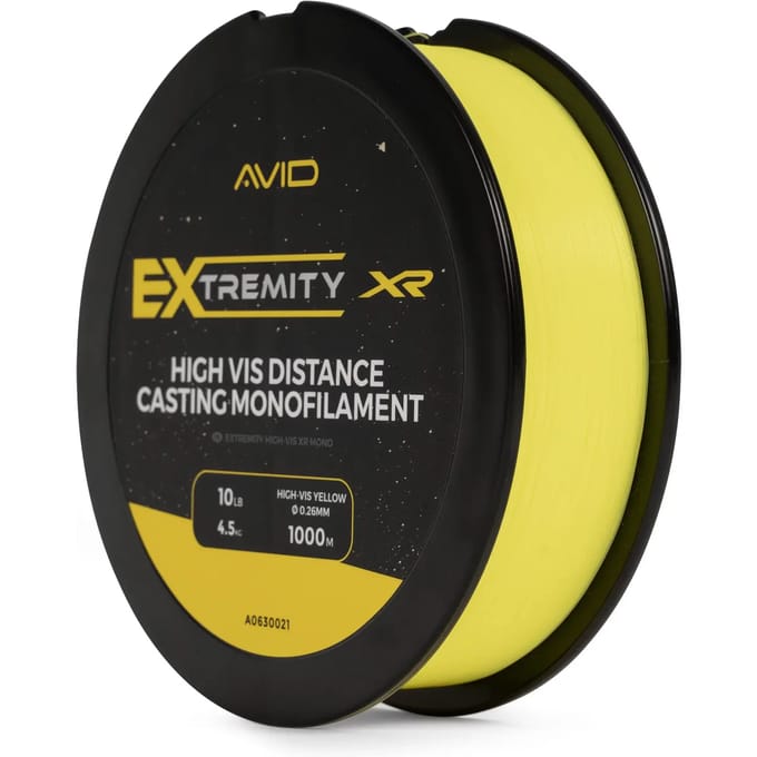 Avid Carp Extremity Hi-Vis XR Mono 1000m - Maat : 0.35mm - 18lbs