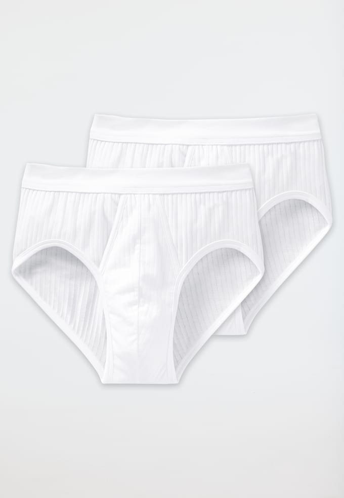 Sportslips met gulp, set van 2, wit - Authentic 8
