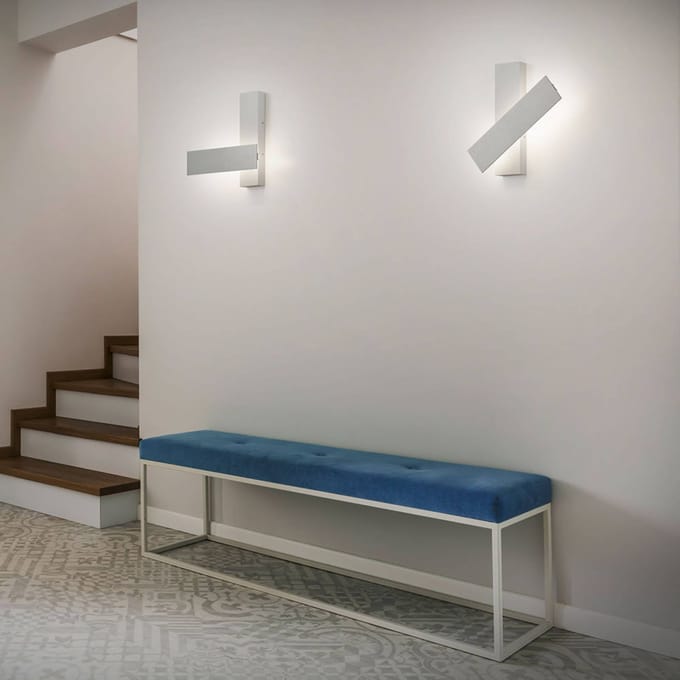 Helestra Dex LED wandlamp met verstelbare v.zijde