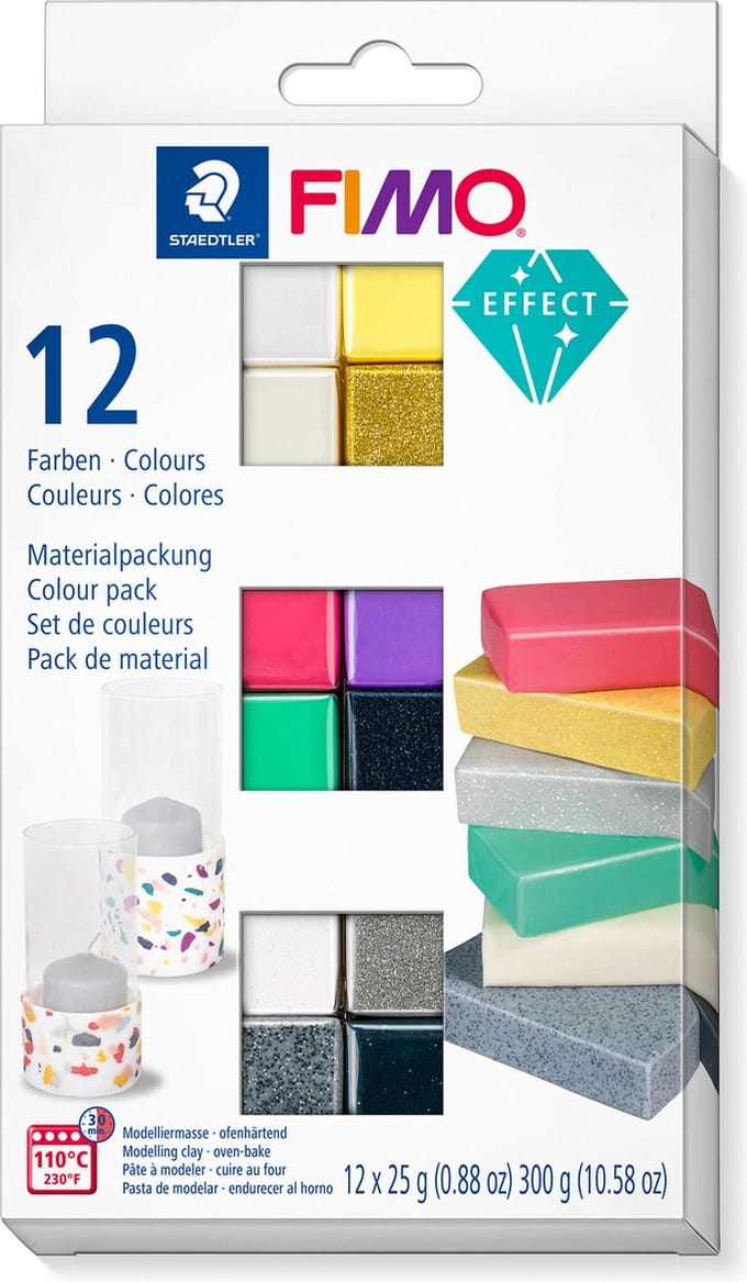 Creativ Company - Fimo Effect Modeling Clay Various Colors 12x25gram