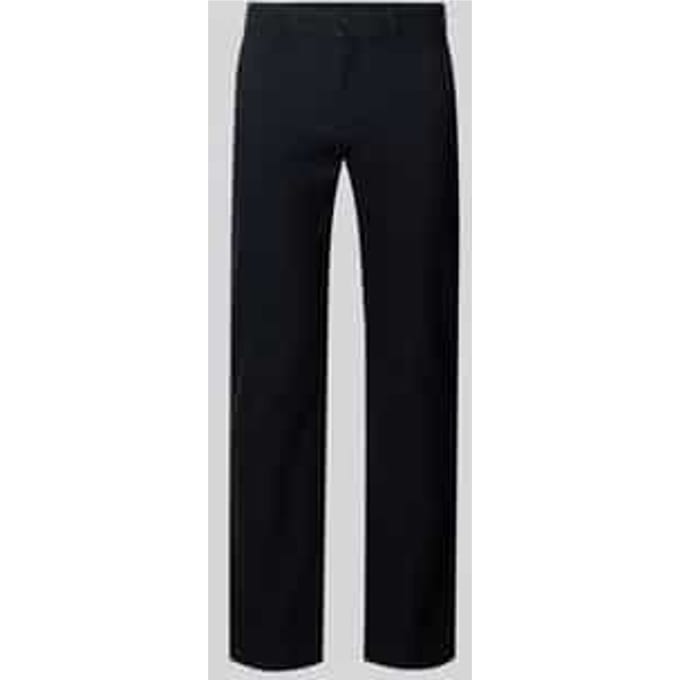 Slim fit stoffen broek met achterzakken