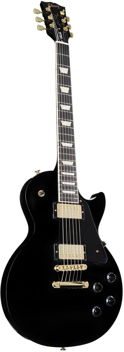 Gibson Les Paul Studio Ebony Gold Hardware - Single-cut elektrische gitaar