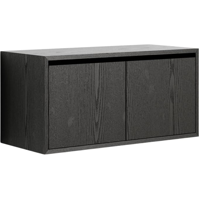 New Works New Works Cabinet Low w. Doors - zwart / essen