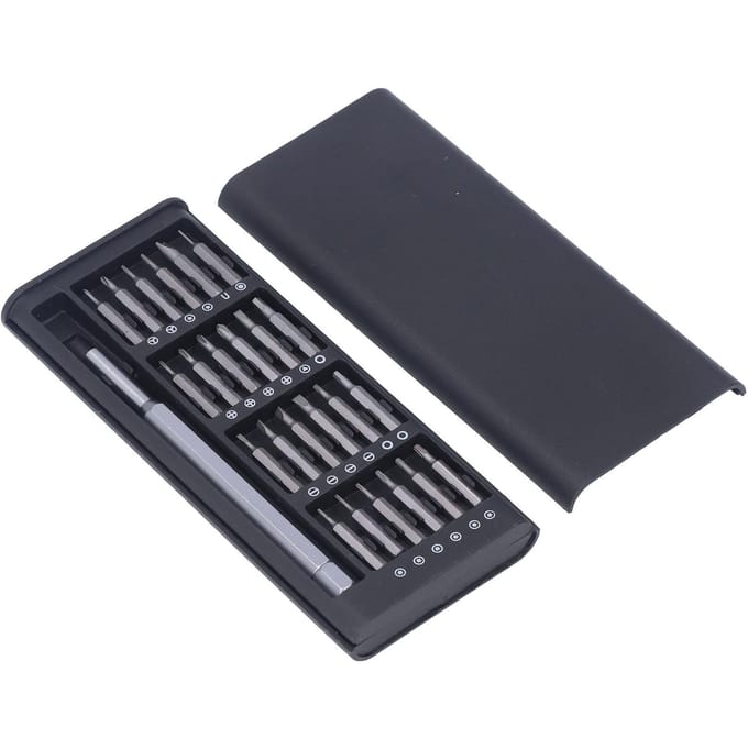 24 in 1 Schroevendraaierset Magnetisch S2 Legeringsstaal Driverbit Multifunctionele Schroefbevestigingskit gray