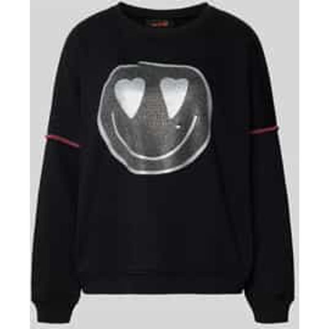 sweatshirt met Labeldetail