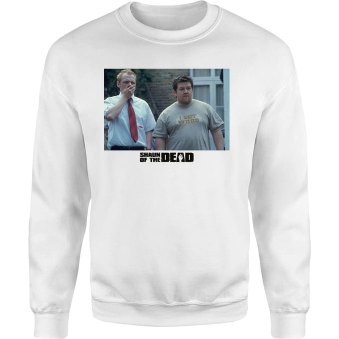 Shaun of the Dead I Think We Should Go Back Inside Sweatshirt - White - M