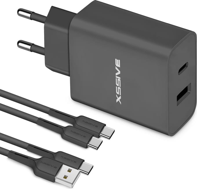 Oplaadbundel 1 Meter - Geschikt voor Samsung Galaxy telefoon en tablet - 20W USB C Adapter met USB-C Kabels