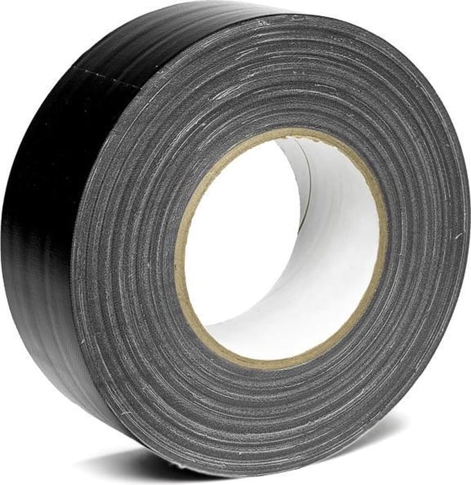 Duct tape Nichiban Zwart - 50mm x 50m - per rol
