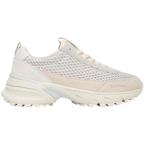 sneakers met labeldetail en geprofileerde zool