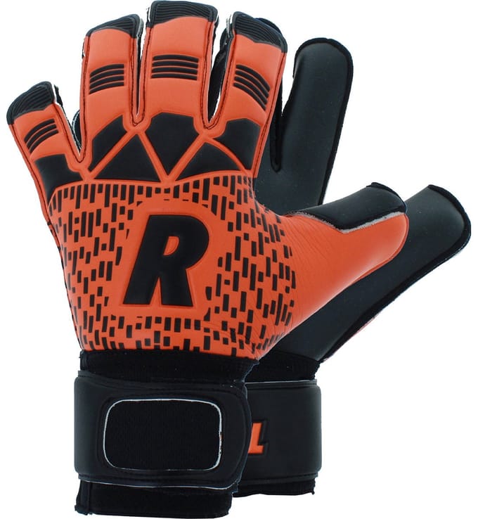 Real Mega Keepershandschoenen Kinderen - Oranje / Zwart | Maat: 5