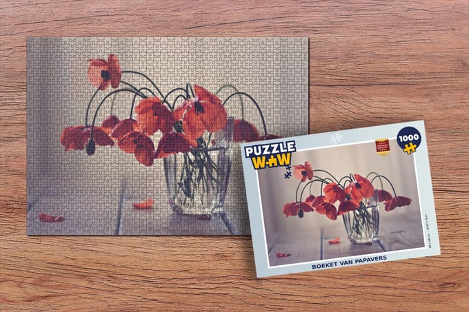 Puzzel Boeket van papavers - Legpuzzel - Puzzel 1000 stukjes volwassenen