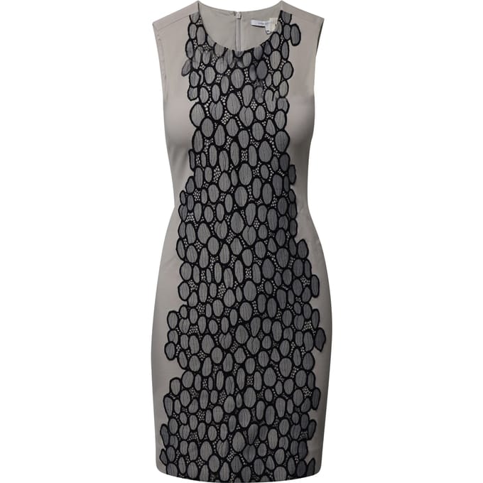 Diane Von Furstenberg Tilda Shift Dress in grijze viscose