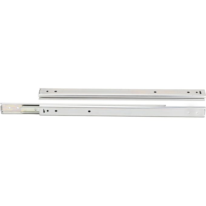 2 stuks 200 mm ladegeleider 27 mm breedte 3-voudig volledig uittrekbaar koudgewalst staal dubbellaags kogel