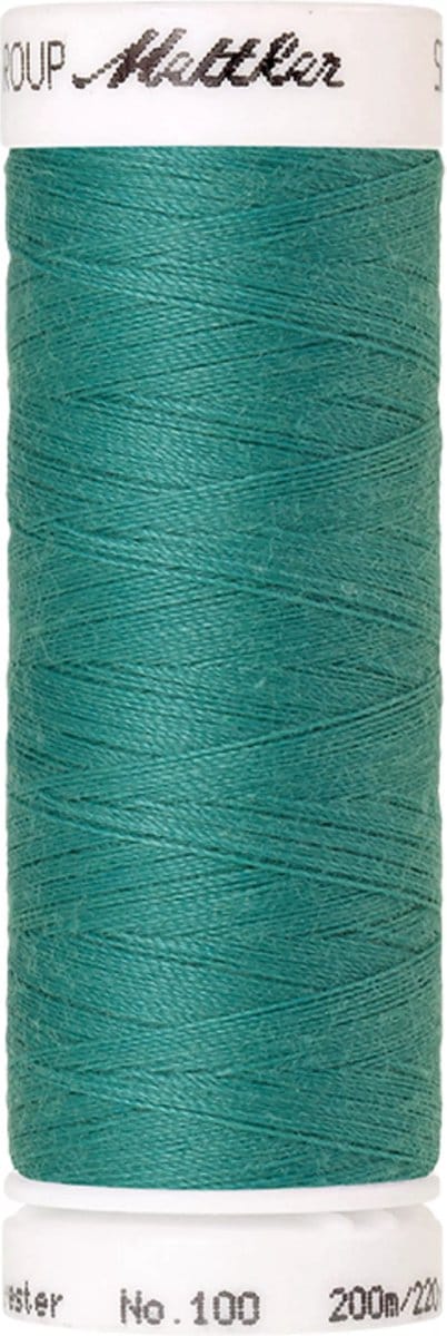 Amann Mettler Seralon Naaigaren – Deep Aqua (1091) – 200 m – No. 100 – 100% Polyester – Per Stuk
