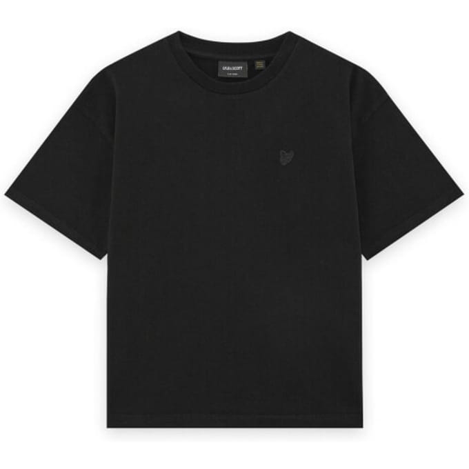 Lyle & Scott jongens zwaargewicht relaxed T-shirt - zwart