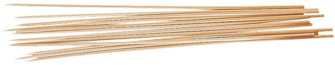 Set van 30 houten satéprikkers 30 cm Fackelmann Wood Edition
