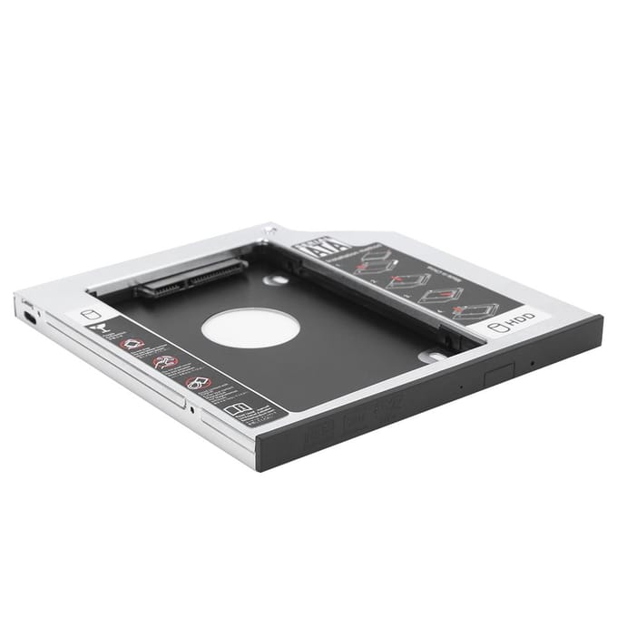 State Drive Beugel Lichtgewicht Computer Accessoire Aluminiumlegering Verdikt voor 9,5 MM SSD gray