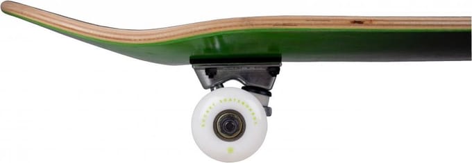 Rocket Skateboard - Double dipped Black Green 8