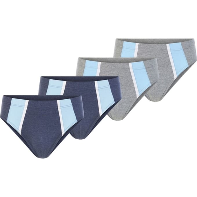Babista herren Set Van 4 Sportslips - 06/M/L - blauw - Plus Size