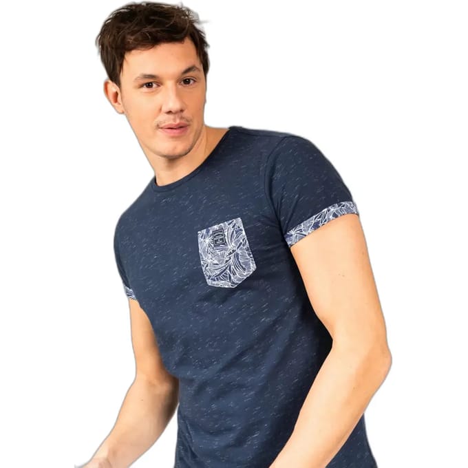 DEELUXE Gemêleerd T-shirt met bedrukte detailsSHAMAR Navy