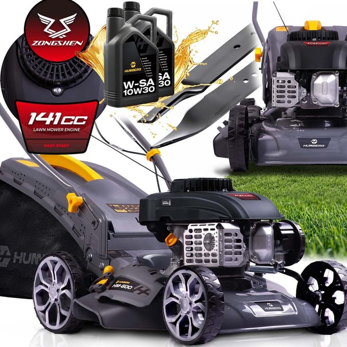 Humberg Serie - Benzine Grasmaaier - 40 cm - 45 l - 141cc