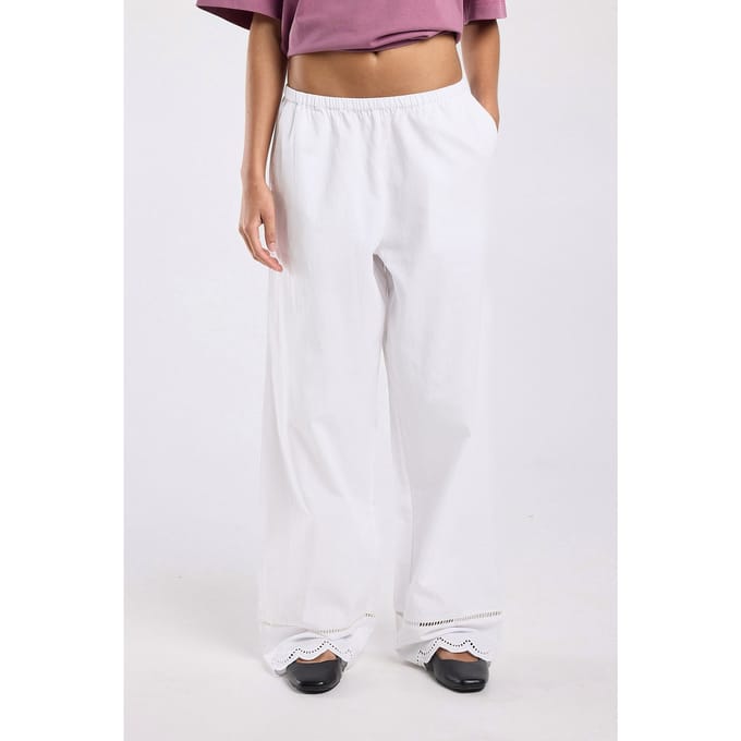 America Today Paige Off White Maat: M | Wijde Broeken Outlet | Dames | Wit