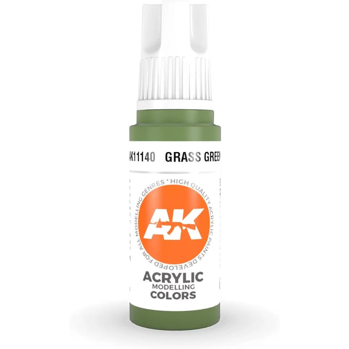 Grass Green Acrylic Modelling Color - 17ml - AK-11140