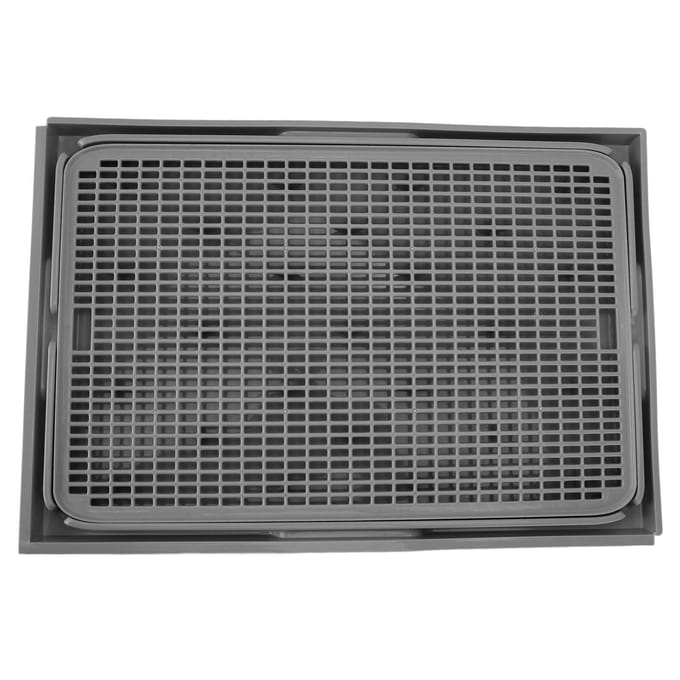 Tapis pour litière pour chat Spacieux Double couche Lavable Fond antidérapant Tapis pour bac à litière pour chat Tapis attrape-litière pour chat