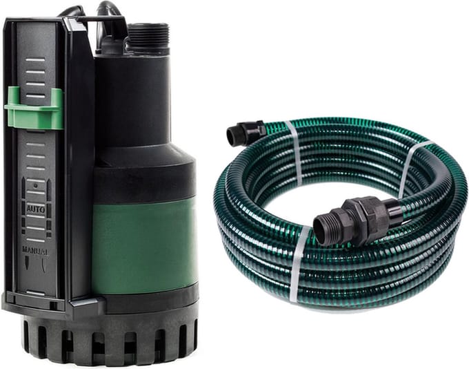 DAB Nova Up 600 M-AE + Slang 7 m - Dompelpomp / Dweilpomp - 13.900l/h - 770W - Met Sensor - Startklaar Pakket