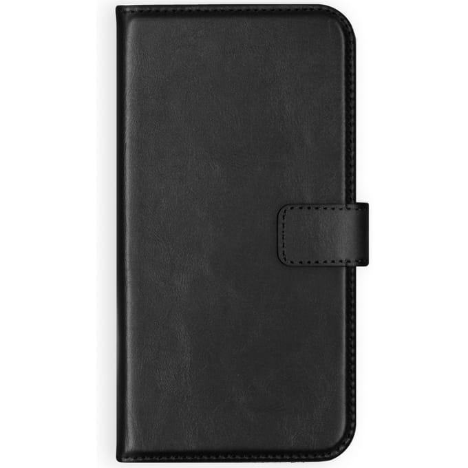 Selencia Hoesje - Geschikt voor Apple iPhone Xs Max - Echt Lederen Bookcase - Zwart