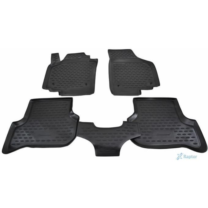 J&amp;J AUTOMOTIVE | Tapis De Sol En Caoutchouc 3D Exclusive Pour Seat Altea 2004-2015 zwart