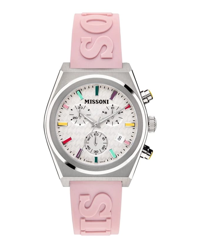 Missoni Active MWKC00122 Horloge - Siliconen - Roze - Ø 40 mm