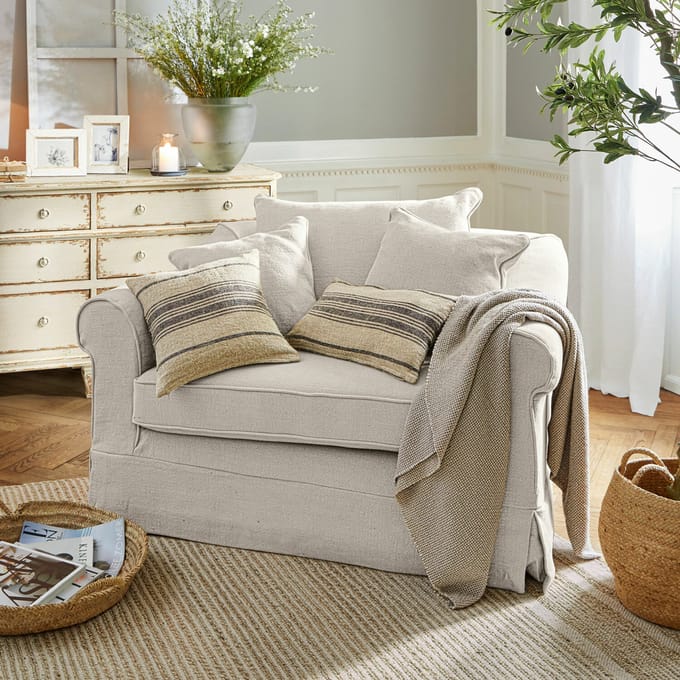 LOBERON Fauteuil Folsom linnen