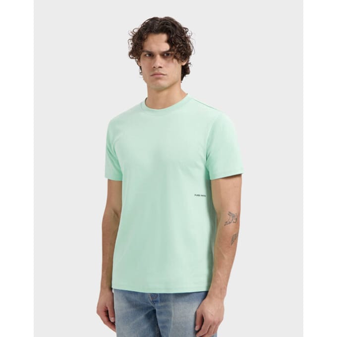 Pure Path Sideline Wordmark T-shirt Mint  M