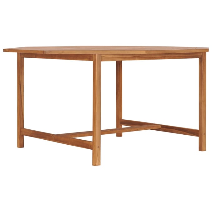 vidaXL - Tuintafel - 150x150x75 - cm - massief - teakhout