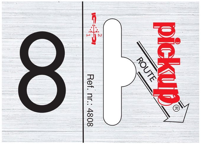 Pickup Route alulook 25x44 mm - cijfer 8