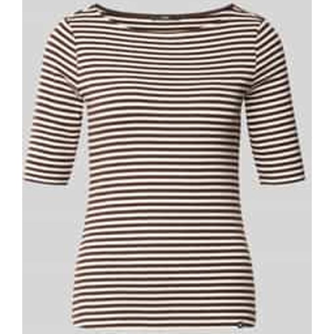 Slim fit t-shirt van katoenmix
