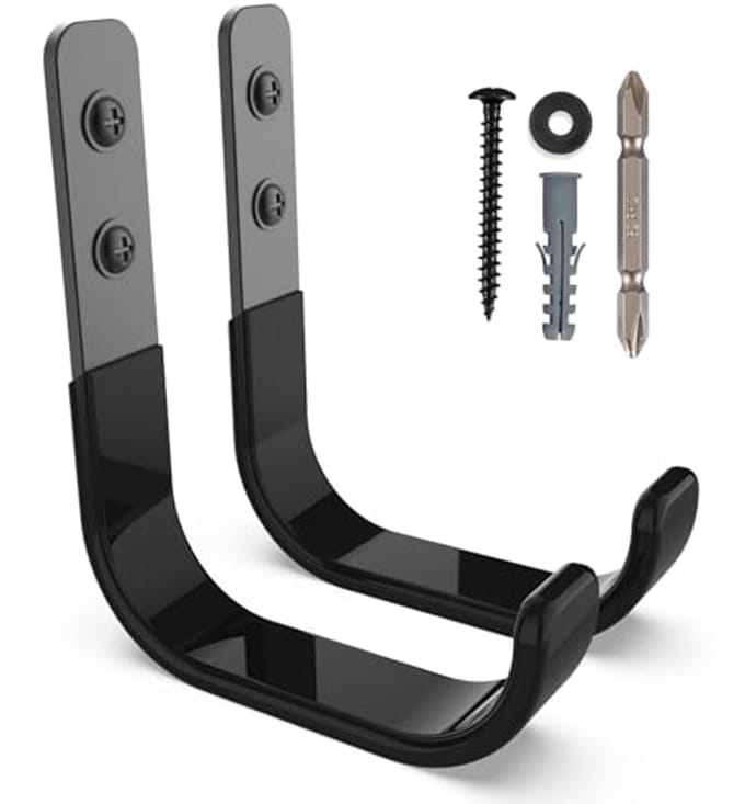 Solidchoice - Zware Wandhaken voor Garageopslag en Organisatie, Set van 2