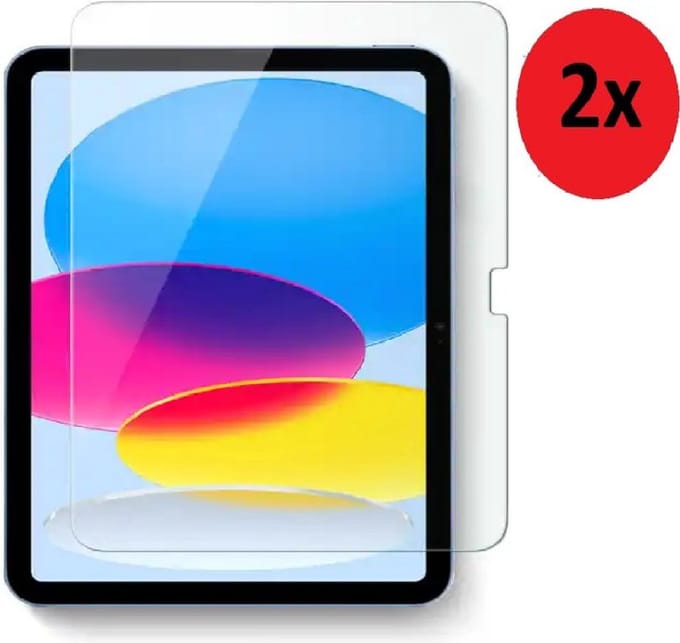 MoDo Screenprotector Geschikt voor iPad 10 2022 (10th generation) Screenprotector - 10.9 inch - Beschermglas Tempered Gehard Glas 2x